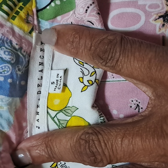 Jane and Delancey Frech Graphic Button Down Shirt Size S - Picture 7 of 9